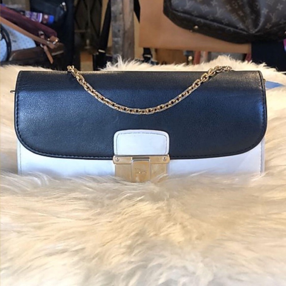 Dior - (Authentic) Leather Wallet on Chain